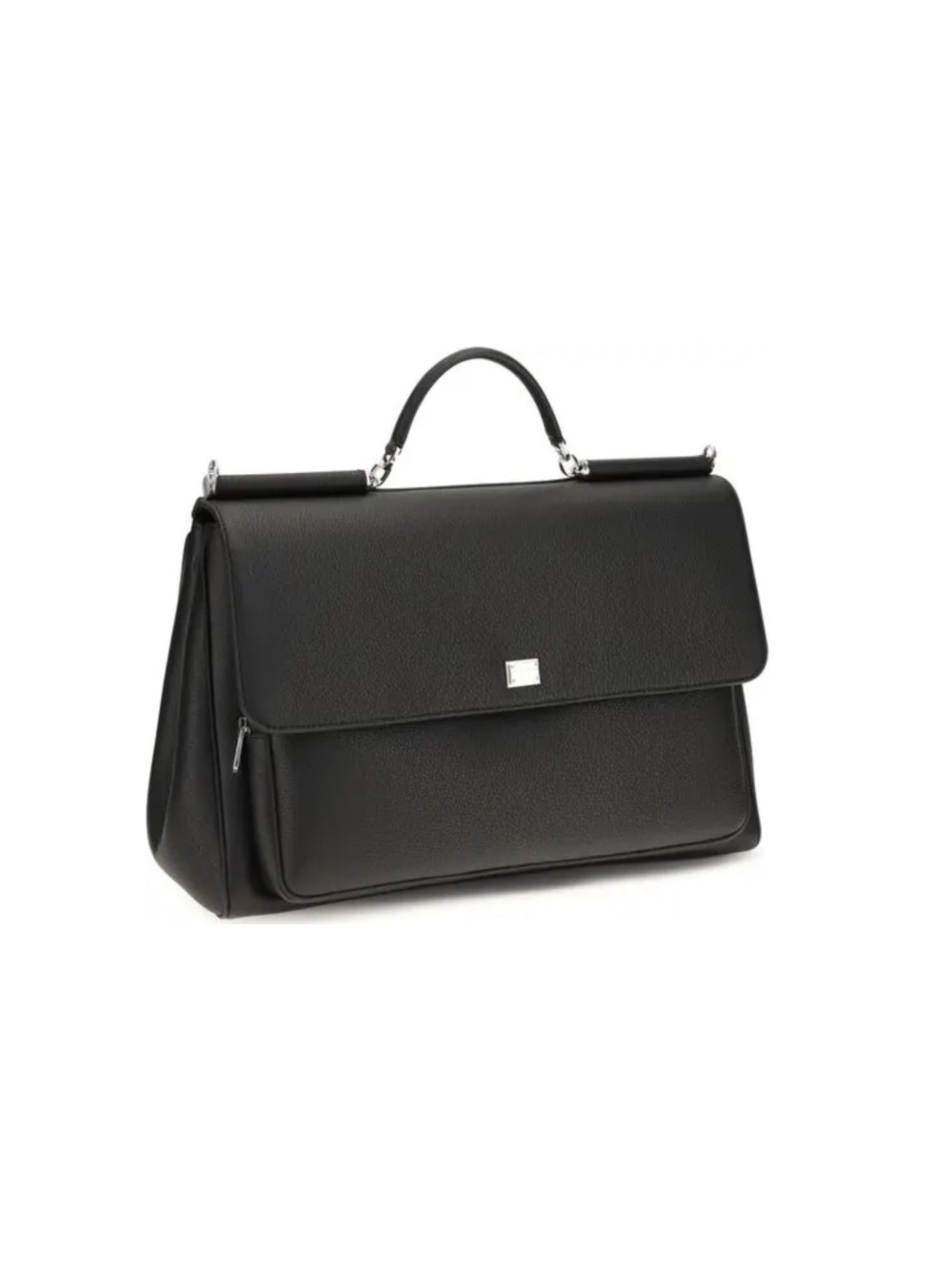 Dolce & Gabbana Black Calf Leather Bos Taurus
Handbag Men's